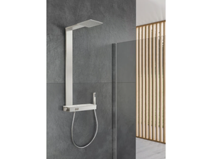 LIGNANO - Wall-mounted shower panel with hand shower - Shower panel by WEISS-STERN