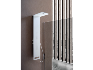MONTE BIANCO - Wall-mounted shower panel with hand shower - Shower panel by WEISS-STERN