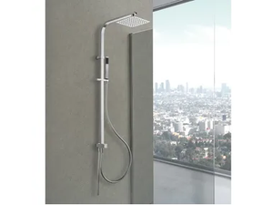 PRAGA - Wall-mounted shower panel with hand shower - Shower panel by WEISS-STERN