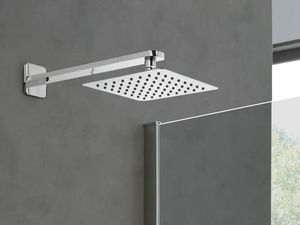 QUADRO - Wall-mounted square overhead shower with arm - Shower by WEISS-STERN