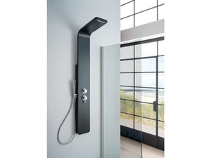 SASSOLUNGO - Wall-mounted shower panel with hand shower - Shower panel by WEISS-STERN