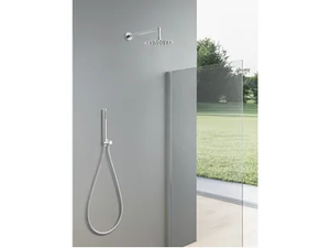 TONDO - Wall-mounted round overhead shower with arm - Shower by WEISS-STERN