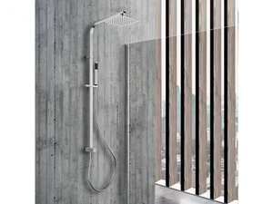 VIENNA - Wall-mounted shower panel with hand shower - Shower panel by WEISS-STERN