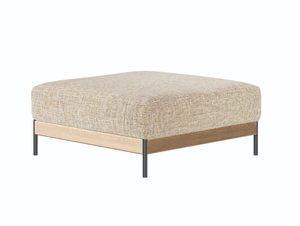 BOWIE - Upholstered square fabric pouf - Pouf by Wewood