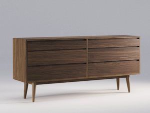 DOUBLE - Walnut chest of drawers - drawer by Wewood