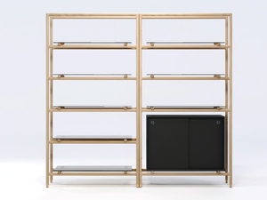 FLOAT - Open freestanding modular bookcase - Cabinet by Wewood