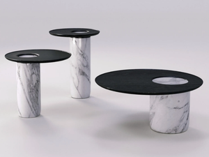 LAGO - Round wooden side table - Coffee table by Wewood