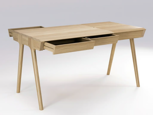 METIS - Solid wood writing desk with drawers - Desk by Wewood