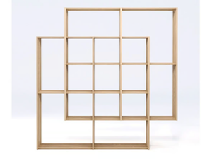 X2 - Open sectional solid wood bookcase - Cabinet by Wewood