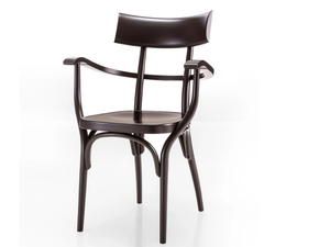 CZECH - Beech chair with armrests - Chair by Wiener GTV Design