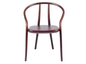 GUSTAV - Stackable beech chair with armrests - Chair by Wiener GTV Design