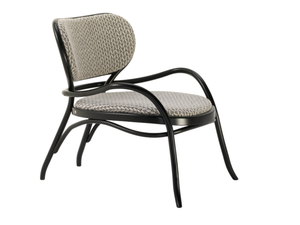 LEHNSTUHL - Upholstered easy chair with armrests - Chair by Wiener GTV Design