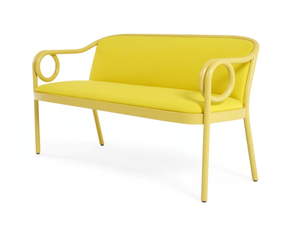 LOOP - Beech bench with back - Bench by Wiener GTV Design