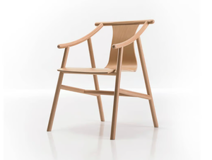 MAGISTRETTI 03 01 - Beech chair with armrests - Chair by Wiener GTV Design