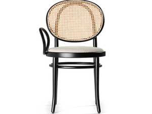 N.0 - Wooden chair with Vienna straw backrest and one armrest - Chair by Wiener GTV Design