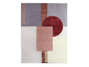 PINK - Hand-knotted rectangular rug in wool and viscose - Rug by Wiener GTV Design