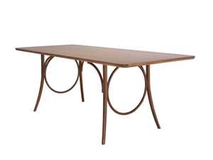 RING DINING TABLE - Rectangular beech table - Table by Wiener GTV Design