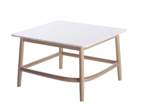 SINGLE CURVE LOW TABLE - Square marble coffee table - Coffee table by Wiener GTV Design