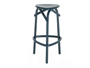 TRIO - High wooden barstool - Stool by Wiener GTV Design