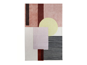 YELLOW - Hand-knotted rectangular rug in wool and viscose - Rug by Wiener GTV Design