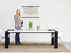 QUAD - ART608 - Rectangular dining table - Table by Wissmann raumobjekte