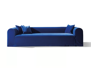 BLOCKS - 4 seater velvet sofa - Sofa by Wittmann