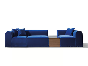 BLOCKS - Modular sectional velvet sofa - Sofa by Wittmann