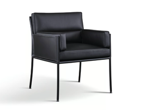 FAME - Leather easy chair with armrests - Armchair by Wittmann