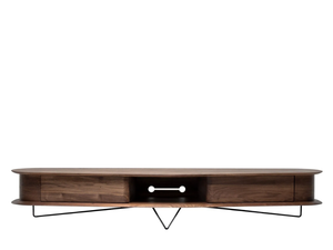MALIN - Low solid wood TV cabinet with drawers - Cabinet by Woak