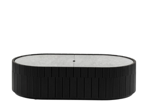 REPETA 04 - Oval solid wood coffee table - Coffee table by Woak