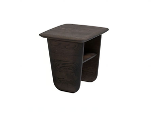 WING - Square solid wood coffee table - Coffee table by Woak
