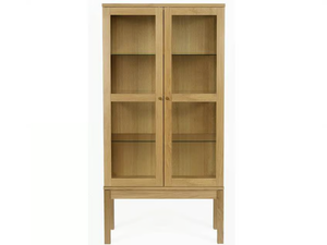 ABBEY WOOD - Wood and glass display cabinet - Cabinet by Woodman