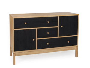 ABBEY WOOD - Wood veneer sideboard with drawers - Cabinet by Woodman