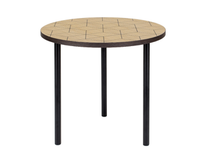 ARTY TRIANGLE - Round wood veneer coffee table - Coffee table by Woodman