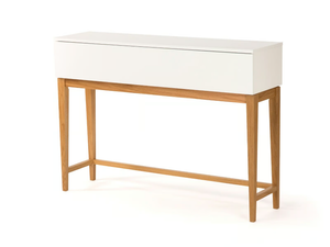 BLANCO - Rectangular wooden console table with drawers - Console by Woodman