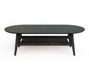 CURVED - Oak coffee table - Coffee table by Woodman
