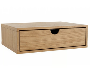 FARSTA - Wall-mounted wood veneer bedside table - Side table by Woodman