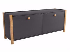 HANNOVER - Melamine-faced chipboard bench / shoe cabinet - Bench by Woodman