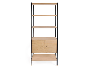 JUGEND - Open freestanding wood veneer bookcase - Cabinet by Woodman