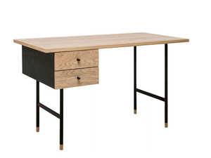 JUGEND - Rectangular wood veneer writing desk - Desk by Woodman