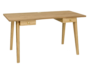 NICE - Wood veneer writing desk with drawers - Desk by Woodman