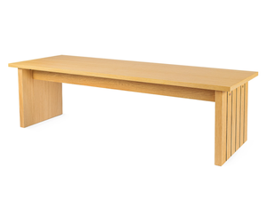 STRIPE - Rectangular wood veneer coffee table - Coffee table by Woodman