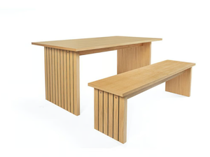 STRIPE - Wood veneer bench - Bench by Woodman