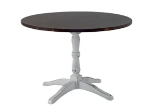 MERLOT - Round wood veneer table with 4-star base - Table by XLINE