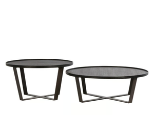 ARTY - Low round wooden coffee table - Coffee table by XVL
