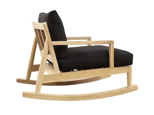 AUSTIN - Rocking teak garden armchair with armrests - Armchair by XVL