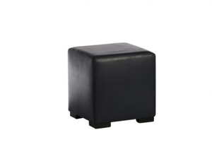CUBE - Upholstered square leather pouf - Pouf by XVL