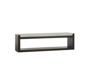 JADE - Wooden bench with fabric cushion - Bench by XVL