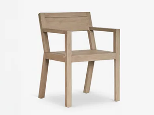 MALIBU - Teak garden chair with armrests - Chair by XVL