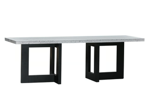 TRAVER - Rectangular console in rough travertine - Console by XVL